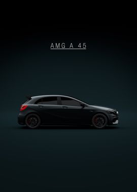 Mercedes A45 AMG 2017 - Black - Green Tint