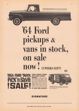 '64 Ford pickups & vans