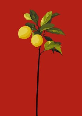 Lemon Tree Art Piece