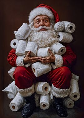 Santa's Toilet Paper Hoard