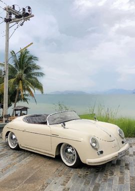 Classic Car by the Sea