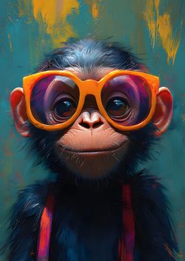 Chimp with Sunglasses