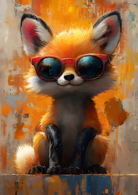 Cool Fox in Sunglasses