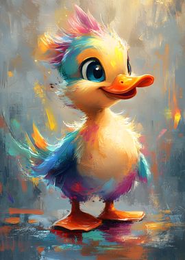 Cute Duckling Painting