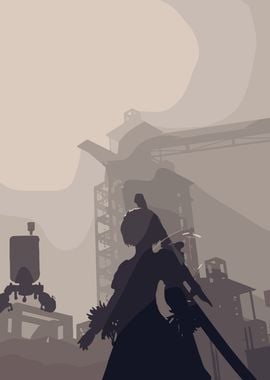 Nier Automata Silhouette