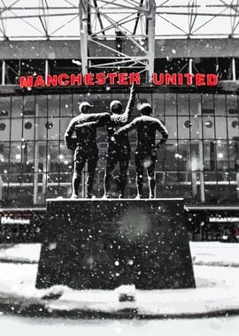 Manchester United Statue