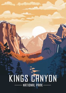 Kings Canyon National Park Poster