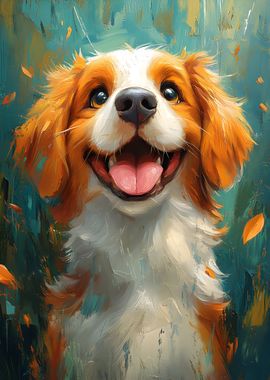 Happy Dog Painting