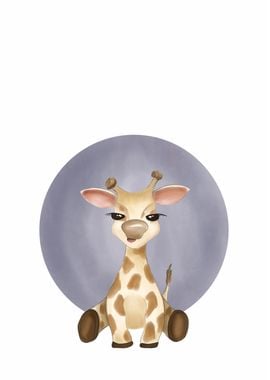 Cute Cartoon Giraffe