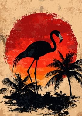 Flamingo Sunset