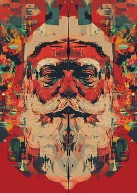 Abstract Santa Claus