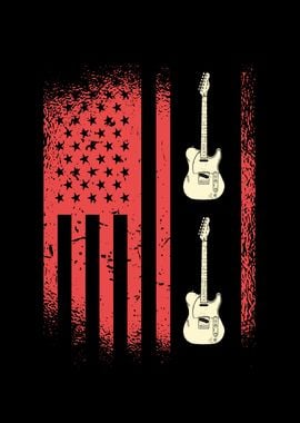 American Guitar Flag