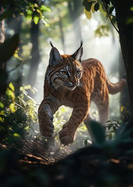 Bobcat in the Forest