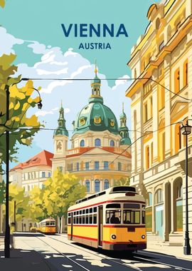 Vienna Tram Poster