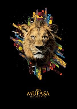 Colorful Pattern Mufasa