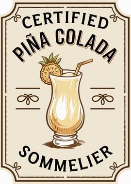 Certified Piña Colada Sommelier