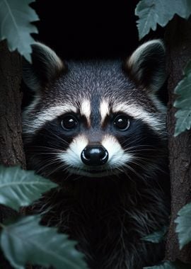 Raccoon Close-Up