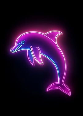 Neon Dolphin