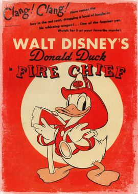 Donald Duck Fire Chief