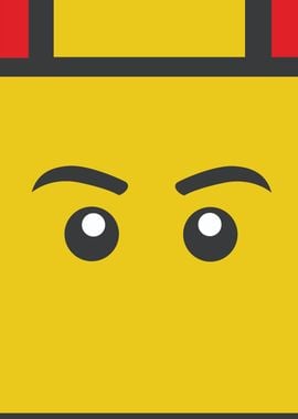 Cartoon Minifigure Face