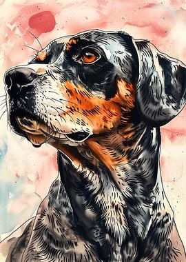 Dog Watercolor Portrait