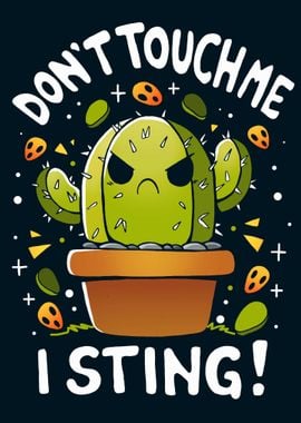 Angry Cactus Illustration