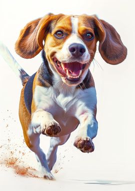 Beagle Running