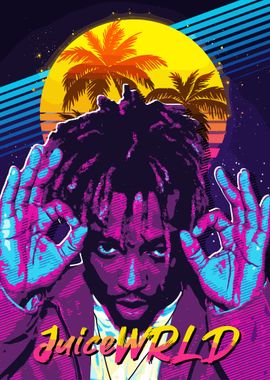 Juice WRLD Retro Portrait