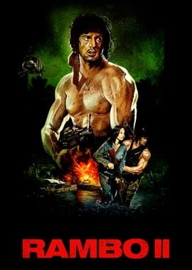 Rambo II Movie Poster