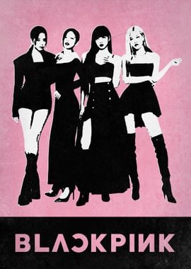 BlackPink Silhouette Poster