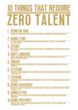 10 Things That Require Zero Talent