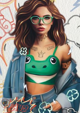 Byana Frog Queen Illustration