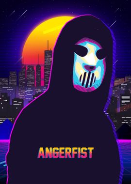 Angerfist Retro Poster