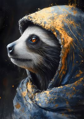 Raccoon in a Hood Animal