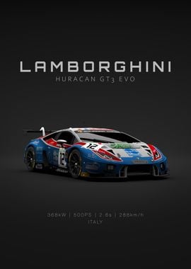 Lambo Huracan GT3 ACC No 12 - Front - Specs