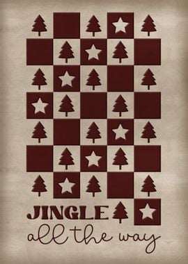 Christmas Jingle Checkerboard