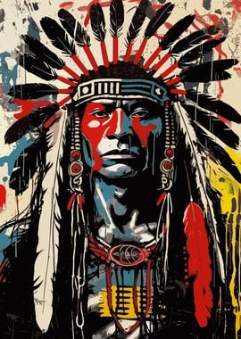 Native American Chief Portrait