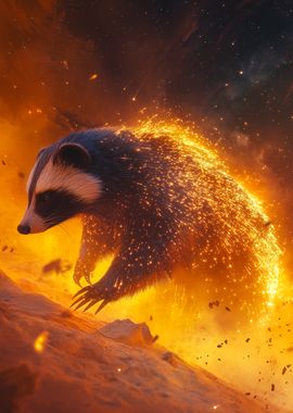 Fiery Desert Raccoon