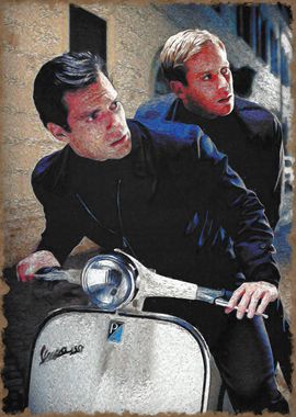 Two Men on a Vespa