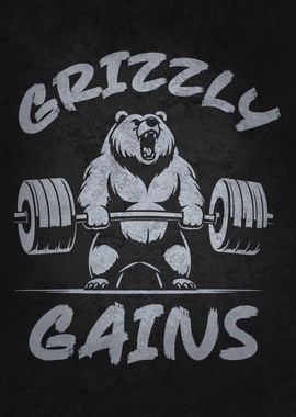 Grizzly Gains - Bear Bodybuilding Motivation