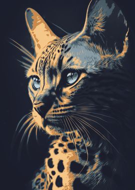 Bengal Cat Portrait