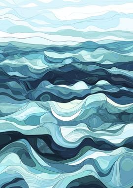 Abstract Ocean Waves