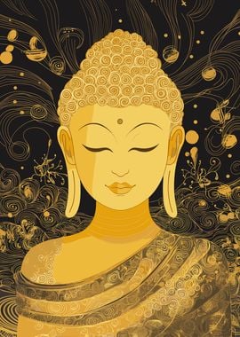 Tranquil Buddha Art Poster