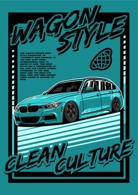 BMW F31 Wagon Style Clean Cyan