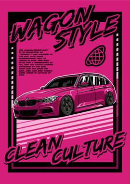 BMW F31 Wagon Style Clean Pink