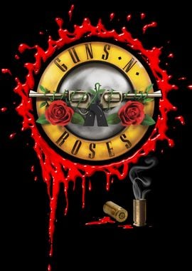 Guns N' Roses Blood Splatter Logo