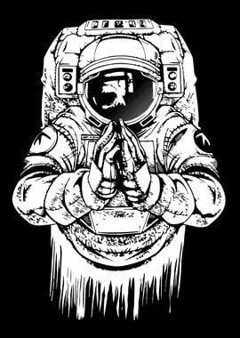 Astronaut Praying