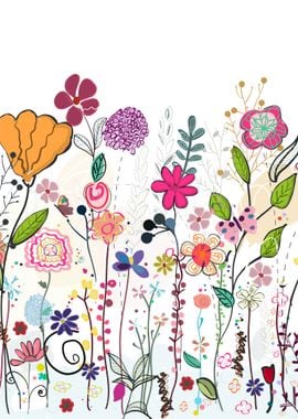 Colorful Floral Illustration