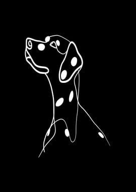 Dalmatian Line Art