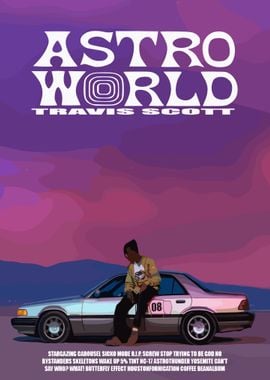 Travis Scott Astroworld Poster